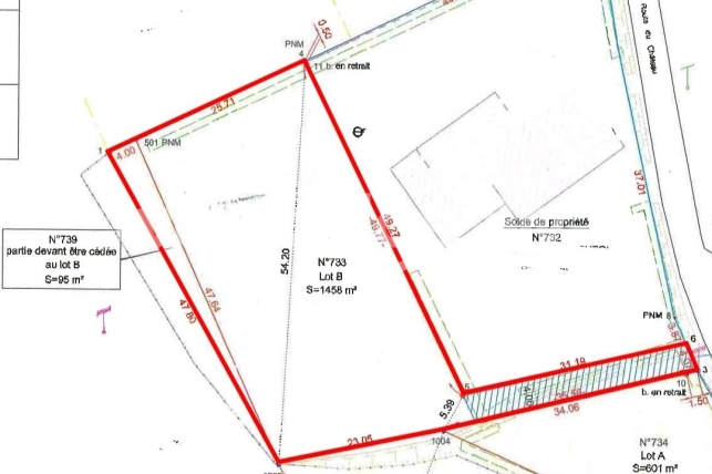 Terrain à vendre de 1553 m² à Bois-de-la-Pierre