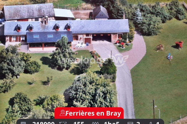 Maison à vendre 6 pièces de 155 m² à Gournay-en-Bray