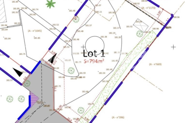 Terrain à vendre de 794 m² à Montaigut-sur-Save