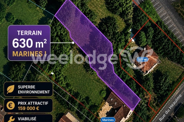Terrain à vendre de 630 m² à Marines