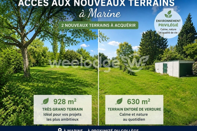 Terrain à vendre de 928 m² à Marines