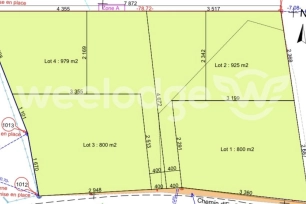 Terrain à vendre de 965 m² à Cadours