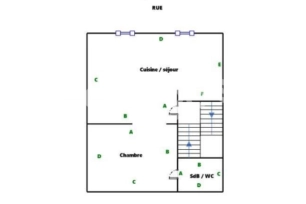 Appartement à louer 1 pièces de 36,45 m² à Angoulême