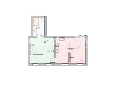 Appartement à vendre 2 pièces de 45,3 m² à Arles
