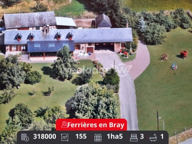 Maison à vendre 6 pièces de 155 m² à Gournay-en-Bray