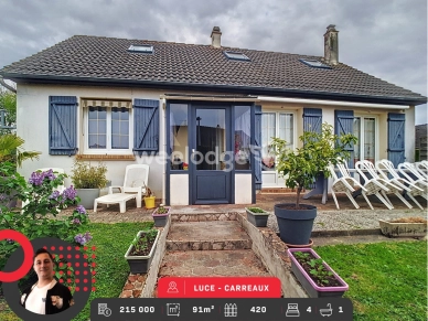Maison à vendre 6 pièces de 91 m² à Lucé