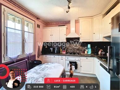 Maison à vendre 6 pièces de 91 m² à Lucé