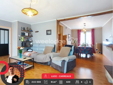 Maison à vendre 6 pièces de 91 m² à Lucé