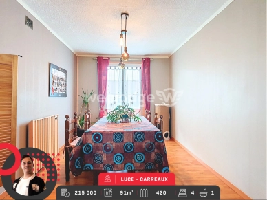 Maison à vendre 6 pièces de 91 m² à Lucé