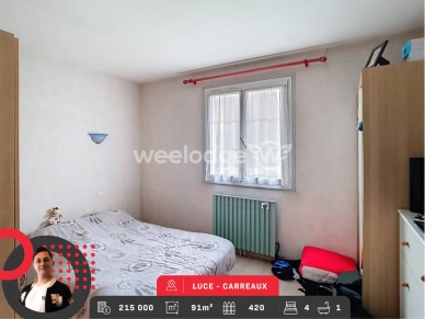 Maison à vendre 6 pièces de 91 m² à Lucé
