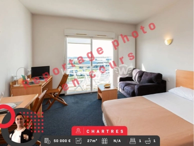 Appartement à vendre 1 pièces de 27 m² à Chartres