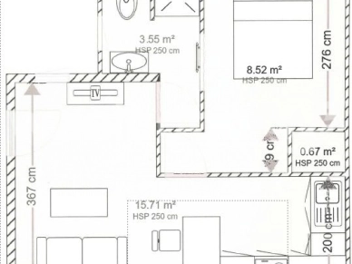 Appartement loué 2 pièces de 27,78 m² à Perpignan
