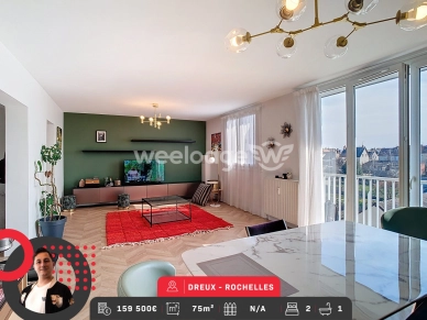 Appartement à vendre 3 pièces de 75 m² à Dreux