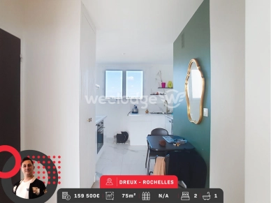 Appartement à vendre 3 pièces de 75 m² à Dreux