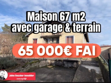 Maison à vendre 3 pièces de 67 m² à Baccarat