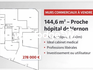 Local commercial à vendre 6 pièces de 145 m² à Vernon