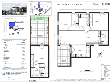 Appartement à vendre 4 pièces de 91,15 m² à Bayonne