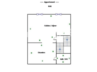 Appartement à louer 1 pièces de 36,45 m² à Angoulême