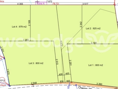 Terrain à vendre de 965 m² à Cadours