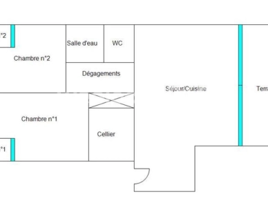 Appartement vendu 3 pièces de 60 m² à Mauguio
