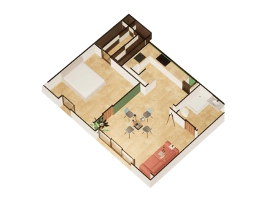 Appartement à vendre 2 pièces de 54,64 m² à Arles